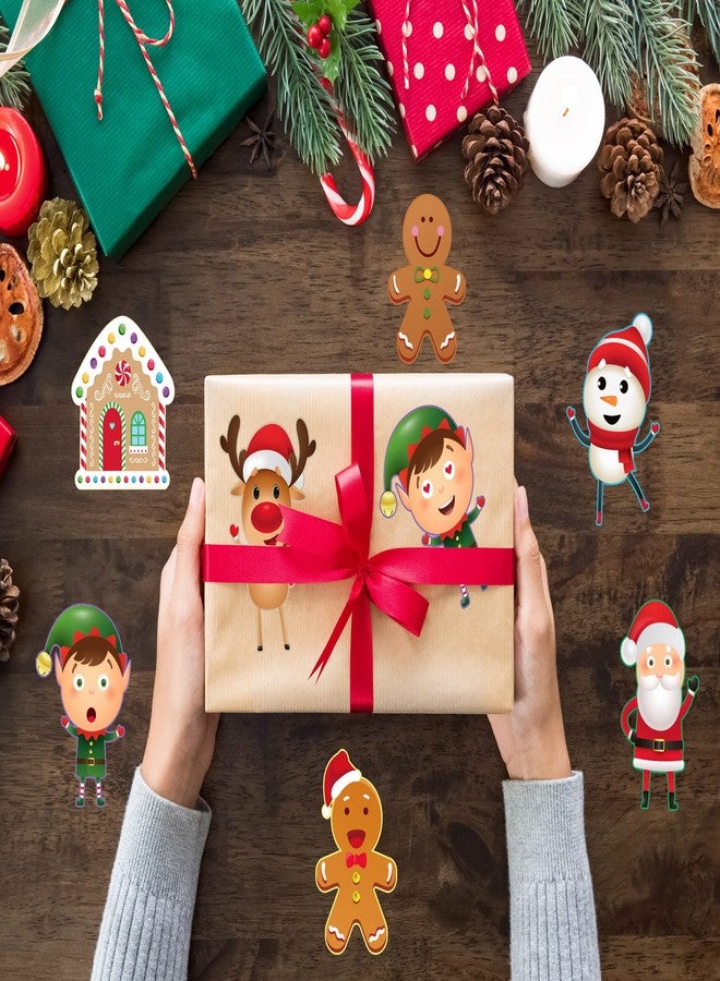 Funnlot Christmas Stickers for Kids - 30PCS Christmas Games for Kids Xmas Stickers for Kid Crafts Make Your Own Face Sticker Xmas Party Activities Crafts Favors Supplies for Toddlers Age 4-8 8-12 - Image 5